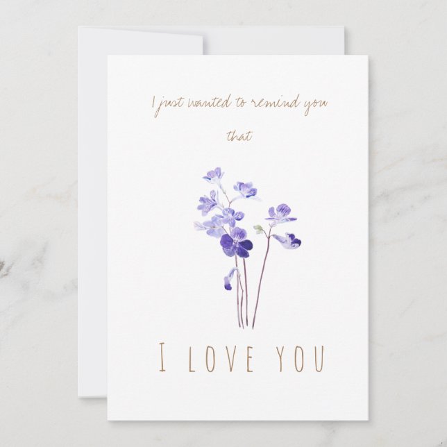 lila Grundierkarte für Wasserfarben Einladung (Vorderseite)