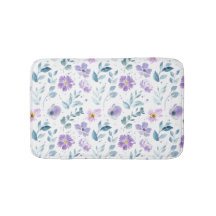 Lila Grüne Aquarell-Wildblume
