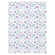Lila Grüne Aquarell-Wildblume