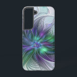 Lila grüne Blume Moderne Abstrakte Kunst Fraktal Samsung Galaxy Hülle<br><div class="desc">Eine magische Fantasy-Blume für Sie. Einzigartiges Design für Ihre Samsung Galaxy S22 Gehäuse und mehr.</div>