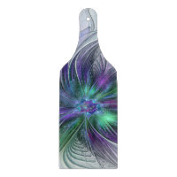 Lila grüne Blume Moderne Abstrakte Kunst Fraktal