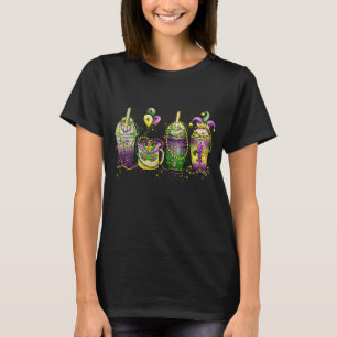 LILA GRÜNE GOLD MARDI GRAS GETRÄNKE T-Shirt