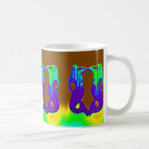 lila/grüne Meerjungfrauen Tasse