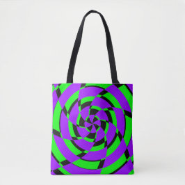 Lila grüne Psychedelic Swirl Moderne Kunst