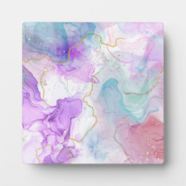 Lila, grüne, rosafarbene Farben Elegant Fotoplatte