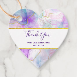 Lila, grüne, rosafarbene Farben Elegant Geschenkanhänger