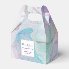 Lila, grüne, rosafarbene Farben Elegant Geschenkschachtel