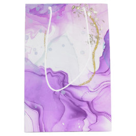 Lila, grüne, rosafarbene Farben Elegant Mittlere Geschenktüte