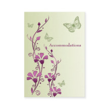 Lila, grüne Schmetterlingskarte