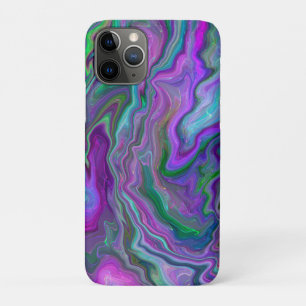 Lila, grüne und blaue Fluid Art Case-Mate iPhone Hülle