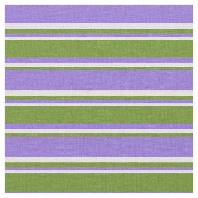 Lila, grüne und hellgelbe Streifen Stoff (Nahaufnahme)