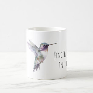 Lila Grüner Kolibri Freude Kaffeetasse