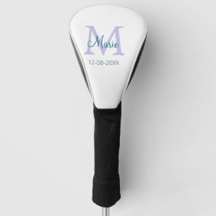 lila grünes Datum Golf Headcover