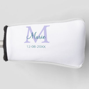 lila grünes Datum Golf Headcover