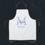 lila grünes Datum Schürze<br><div class="desc">schönes Design</div>