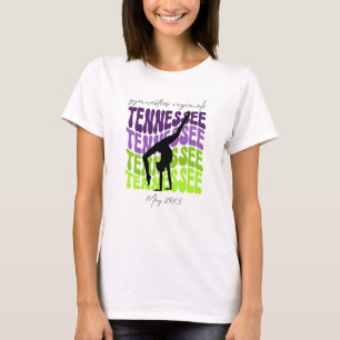 Lila Grünes Tennessee Gymnastik Regionals Tshirt