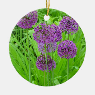 Lila Grüngarten Keramik Ornament