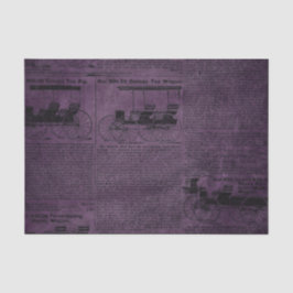 Lila Grunge Not leidende Vintage Zeitung Seidenpapier