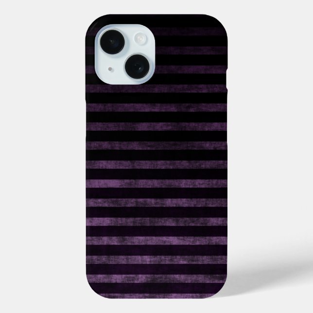Lila Grunge Ombre Streifen Case-Mate iPhone Hülle (Rückseite)