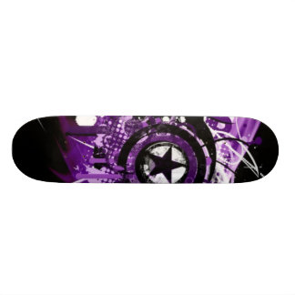 Lila Grungestern Skateboard
