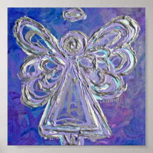 Lila Guardian Angel Poster Art Prints