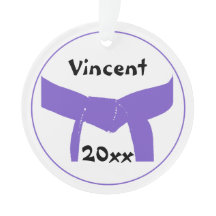 Lila Gürtel für Kampfkunst