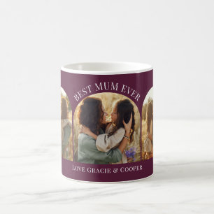 Lila, gürtelelegante Arschvielfalt mit Foto Kaffeetasse