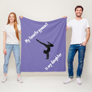 Lila Gymnastik Fleece Blanket für Mädchen