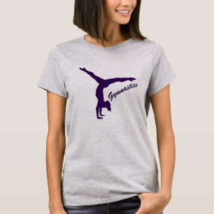 Lila Gymnastik T-Shirt