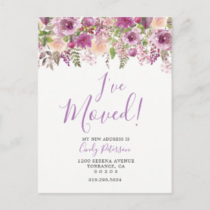 Lila habe ich   bewegliche Mitteilungs-Postkarte Ankündigungspostkarte