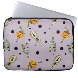 Lila Halloween Dolls_staubig Laptopschutzhülle