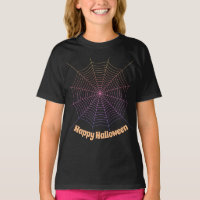 Lila Halloween-Muster aus Spinnennetz