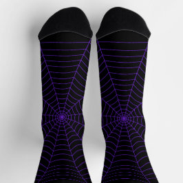 Lila Halloween-Muster Socken