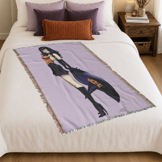 Lila Halloween-Niedlich-Hexe Decke (Von Creator hochgeladen)