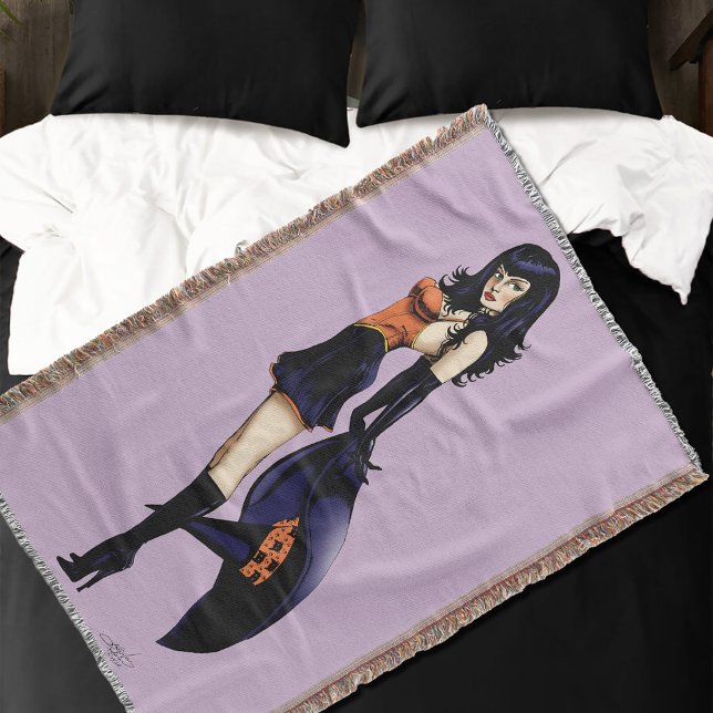 Lila Halloween-Niedlich-Hexe Decke (Von Creator hochgeladen)