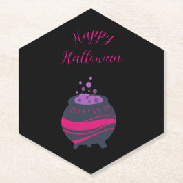 Lila Halloween Paper Untersetzer