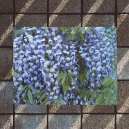 Lila Hangwisteria Floral Fußmatte