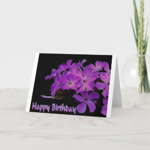Lila Happy Geburtstag Karte