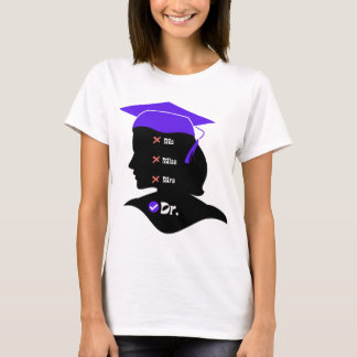 Lila Hat Miss Dr. Design für den neuen Hochschulab T-Shirt
