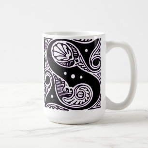 Lila Hauptstadt "S" - Tasse
