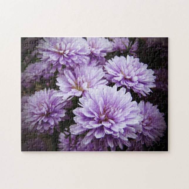 Lila Haze Chrysanthemas Puzzle (Horizontal)