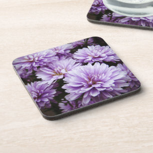 Lila Haze Chrysanthemas Untersetzer
