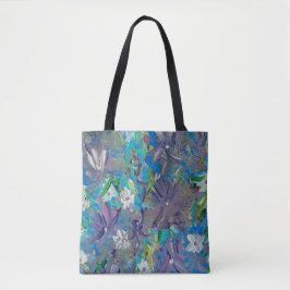 Lila Haze Floral Totbeutel