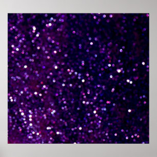 Lila Haze: Glitzer-Leuchten Hintergrund Poster
