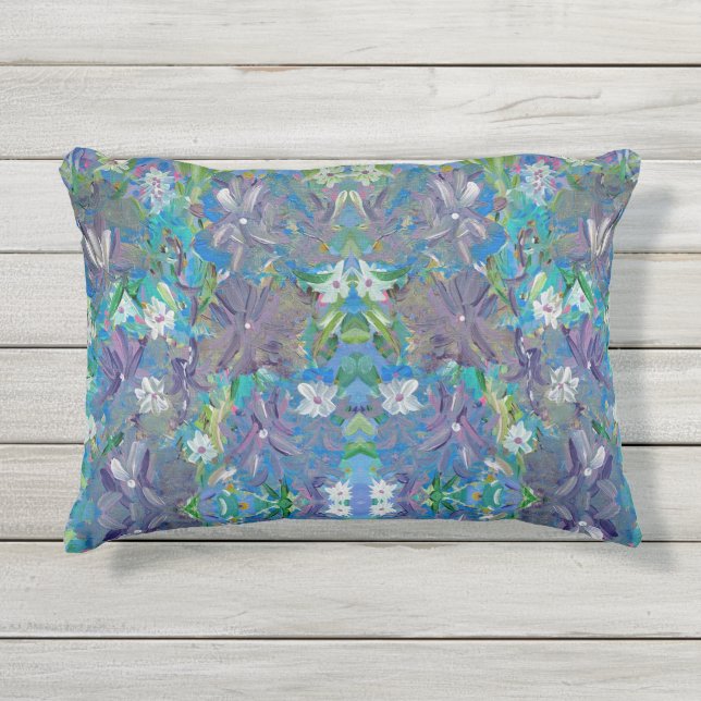 Lila Haze Outdoor Accent Pillow 12"x16" Kissen Für Draußen (Vorderseite)