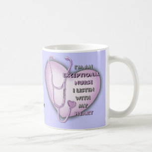 Lila Heart Ausnahmeschwester Kaffeetasse