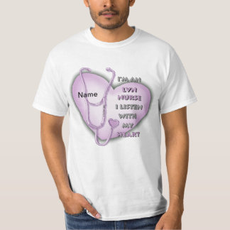 Lila Heart LVN Nurse T-Shirt