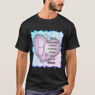 Lila Heart Midfrau Nurse T-Shirt