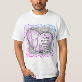 Lila Heart RN Nurse T-Shirt