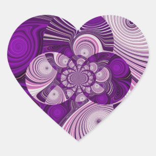 Lila Heart_Sticker Herz-Aufkleber